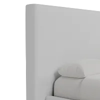 Grayton Revenue White 54" Upholstered Platform Bed