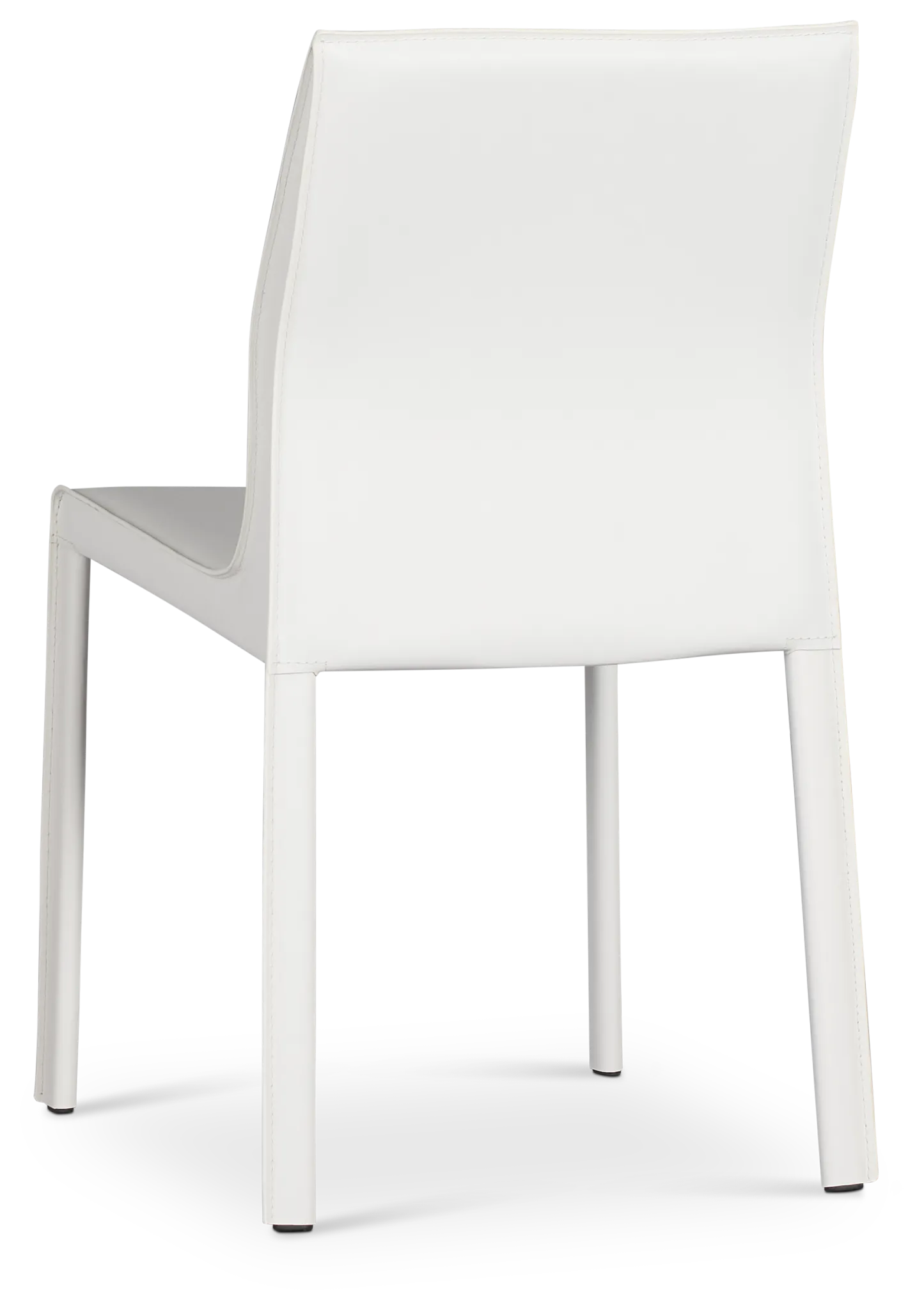 Lugo White Upholstered Side Chair