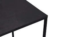 Doren Black Square End Table