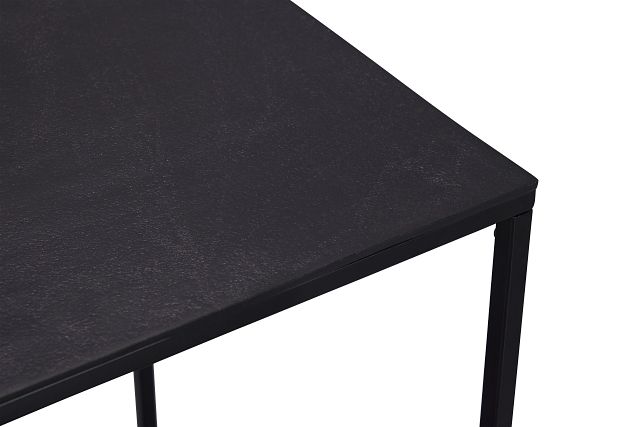 Doren Black Square End Table