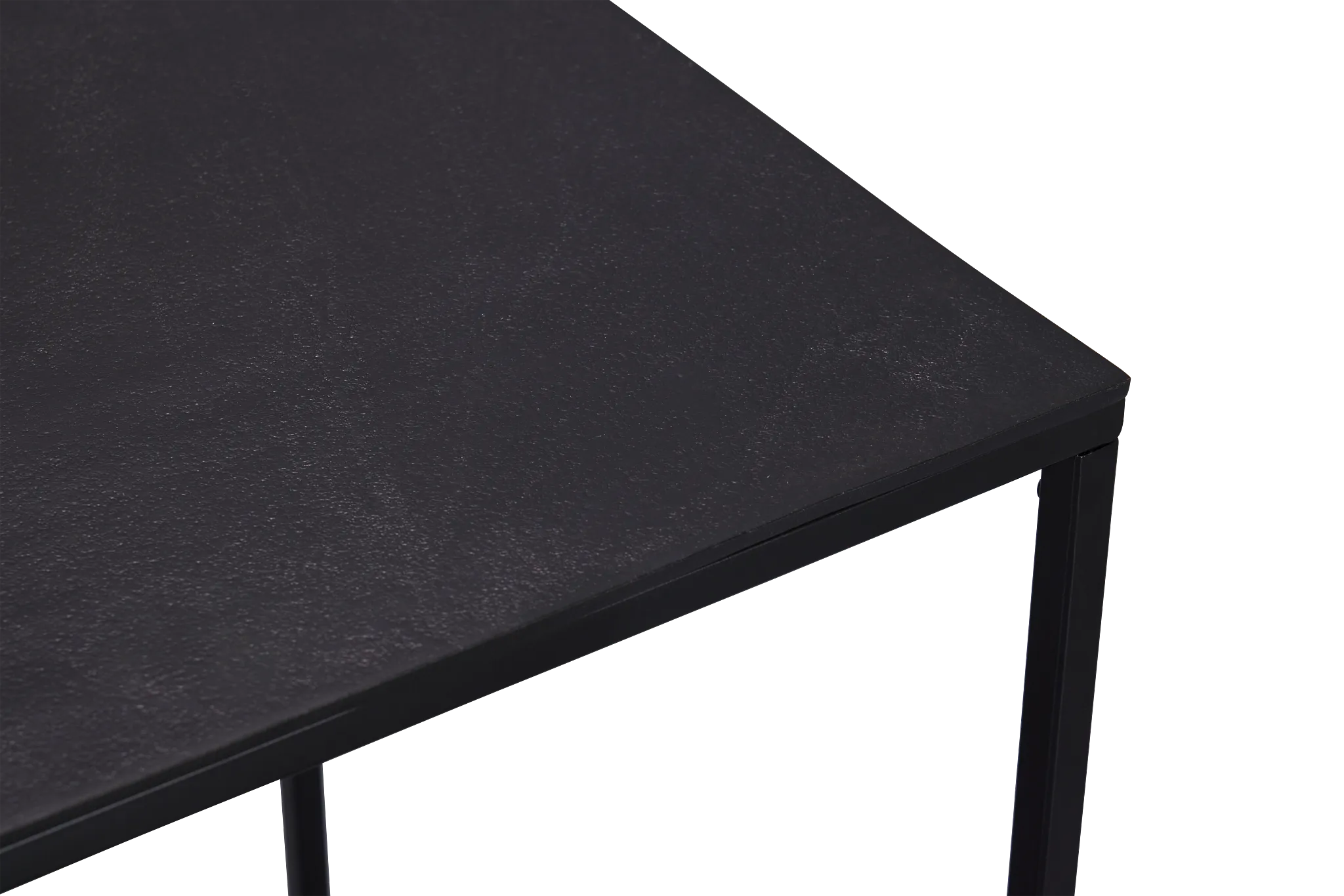 Doren Black Square End Table