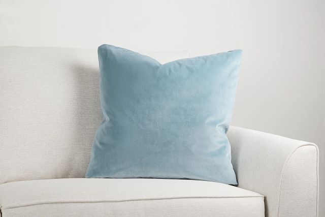 Lauran Light Blue 24" Accent Pillow