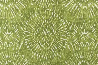 Borneo Green Fabric Vinyl Ottoman Small