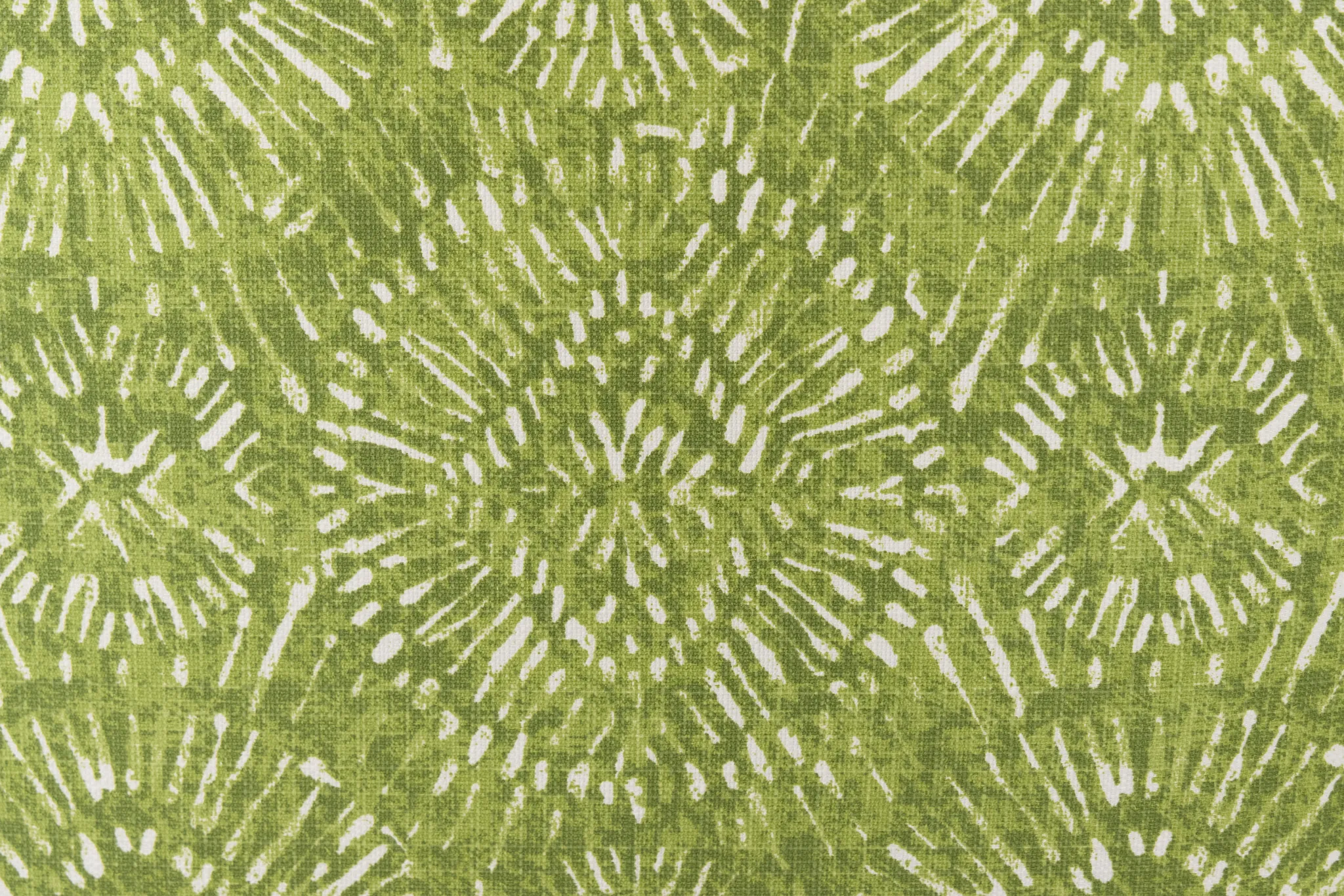 Borneo Green Fabric Vinyl Ottoman Small