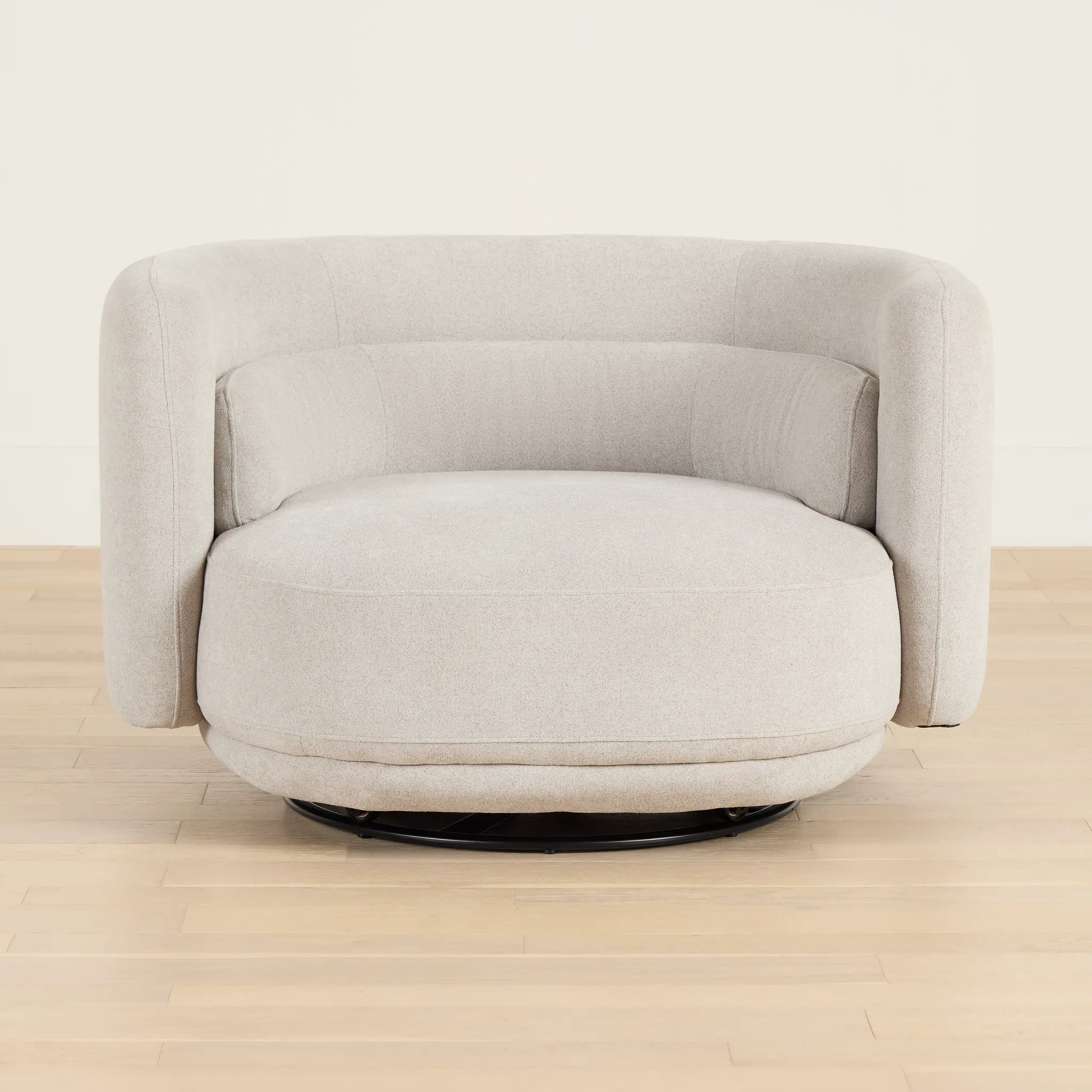 Presley Light Gray Fabric Swivel Chair Presley Light Gray Fabric Swivel Chair