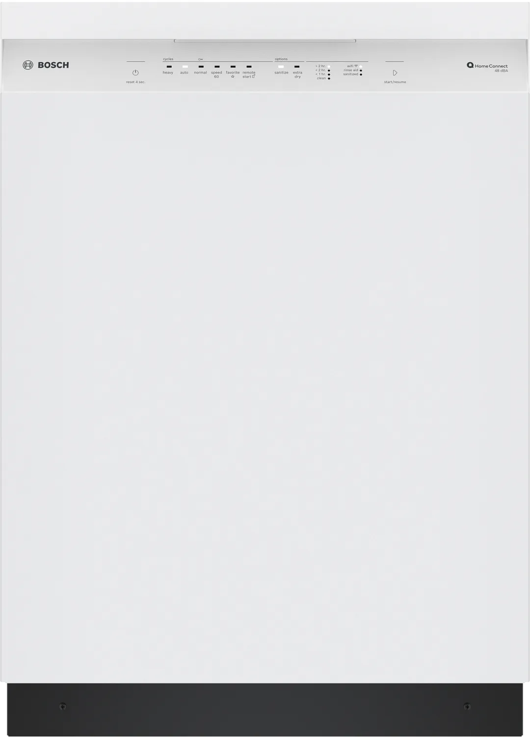 Bosch 100 Series White 24" Built In Dishwasher