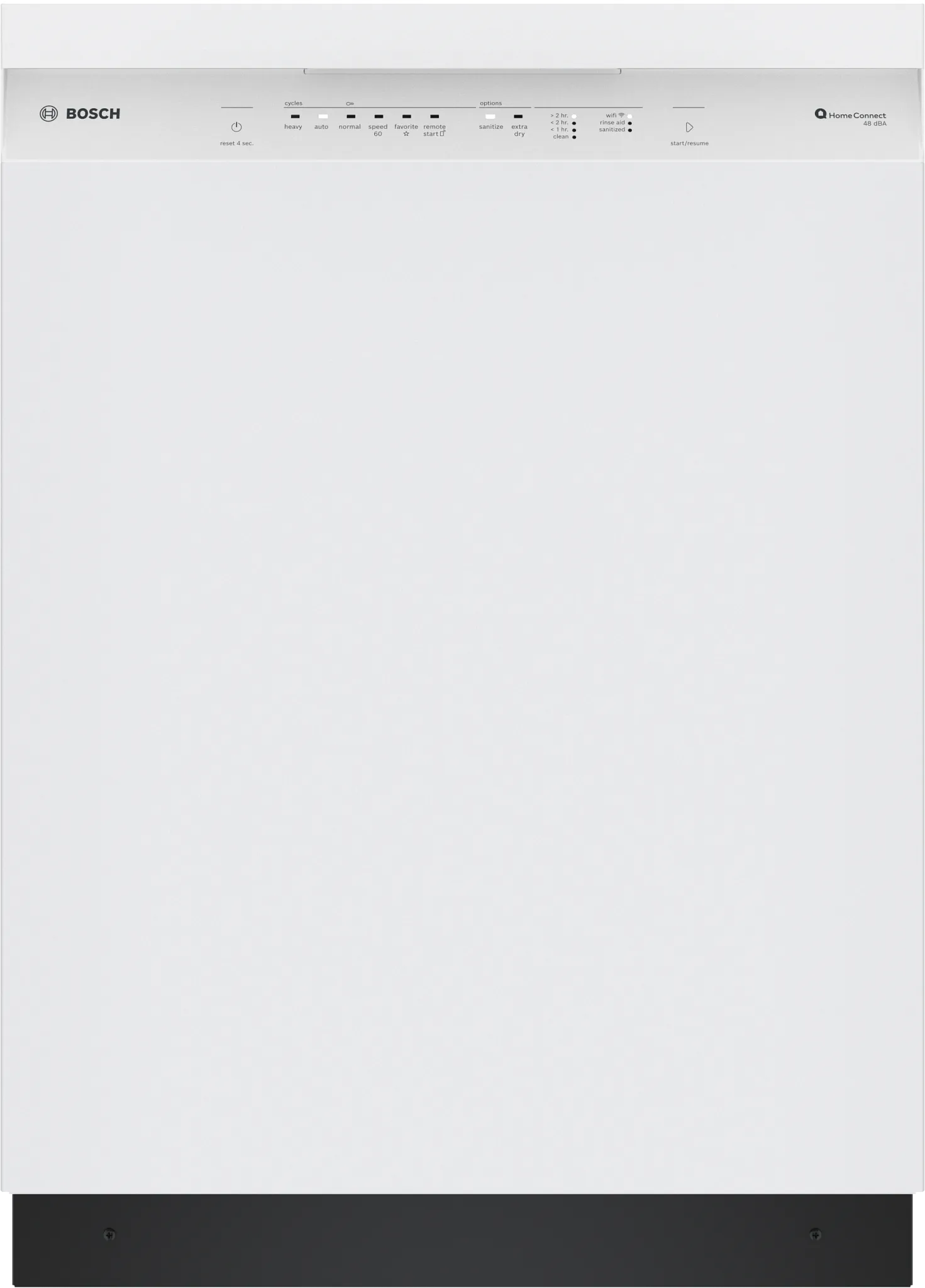 Bosch 100 Series White 24" Built In Dishwasher