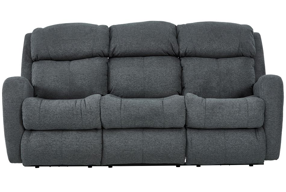 Finn Gray Fabric Reclining Sofa Living Room Reclining Sofas