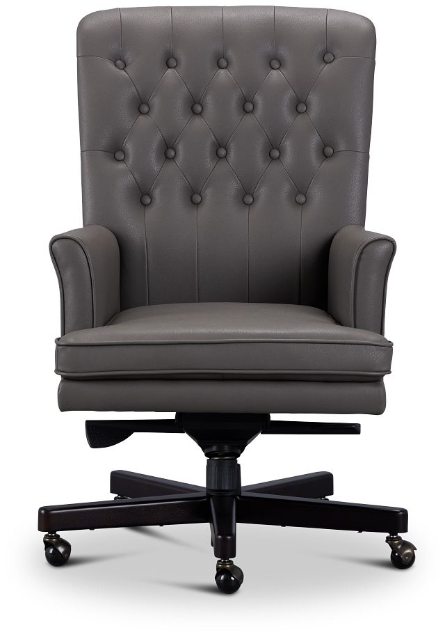 Zoe Gray Swivel Desk Chair
