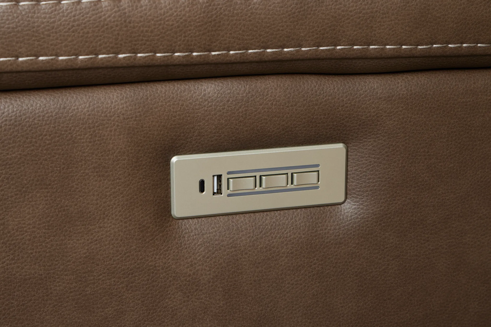 Jayden Brown Micro Small Two-arm Power Reclining Sectional