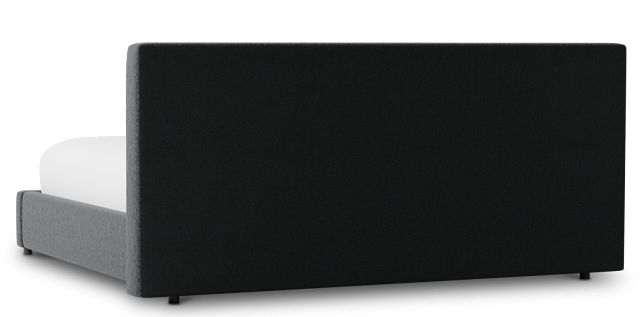 Grayton Delray Dark Gray 44" Upholstered Platform Bed