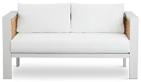 Sunrise White Loveseat