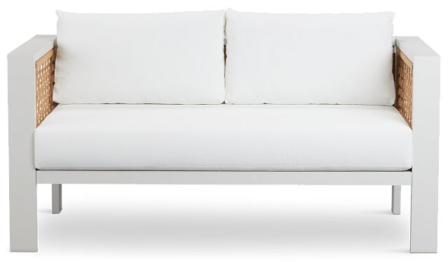 Sunrise White Loveseat