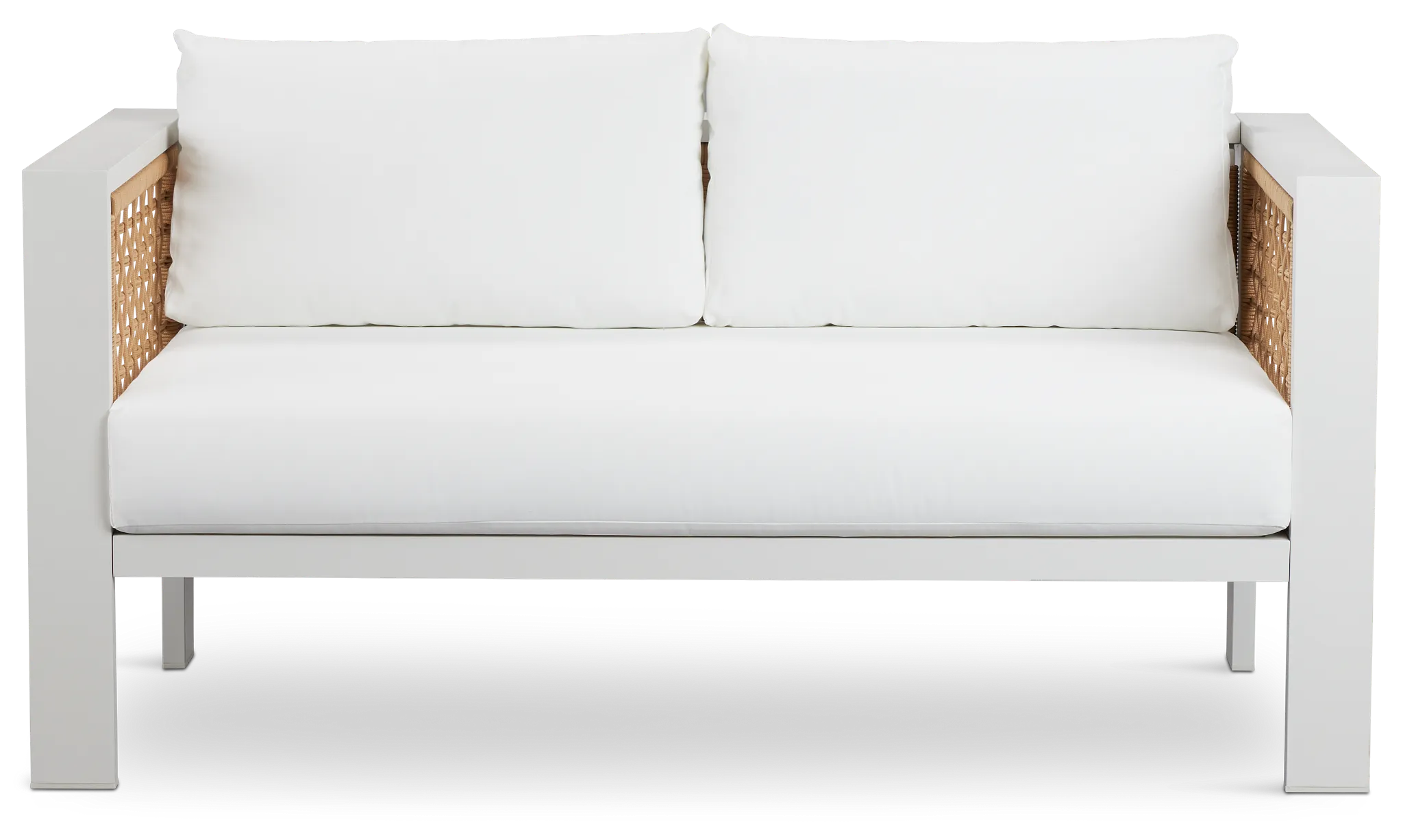 Sunrise White Loveseat