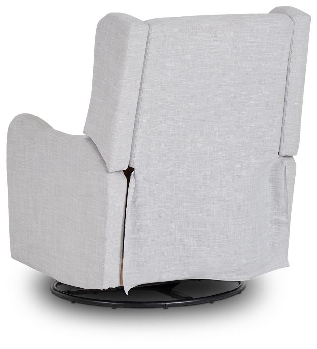 Georgia Gray Fabric Swivel Glider Recliner