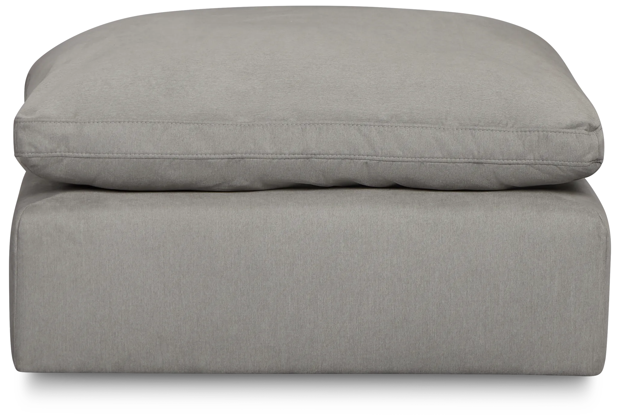 Grant Light Gray Fabric Ottoman