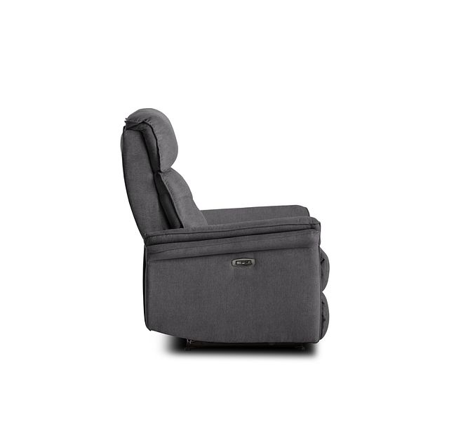 Lance Dark Gray Fabric Power Recliner