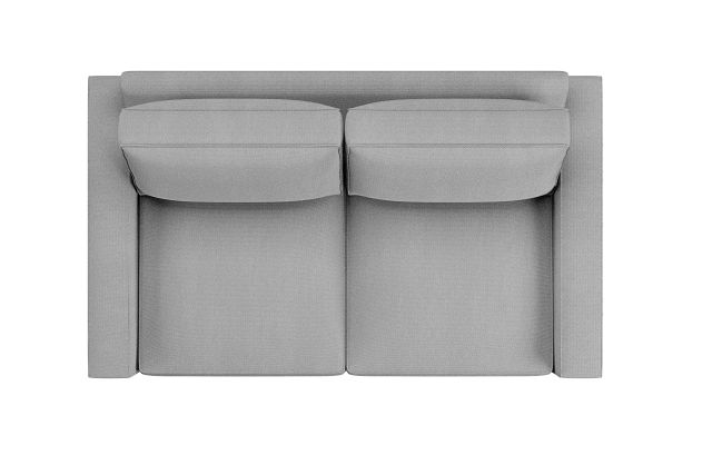 Edgewater Delray Light Gray Loveseat