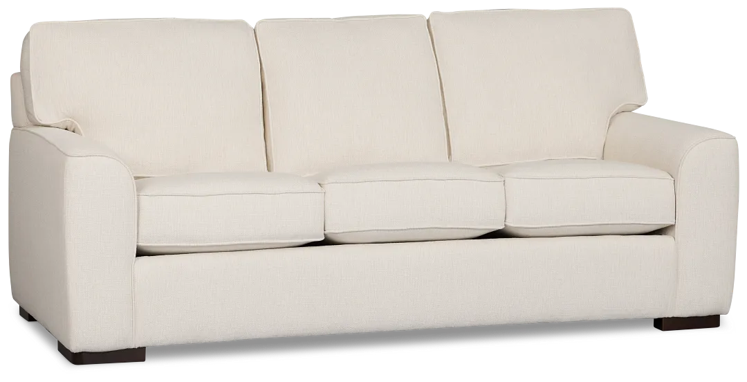 Sinclair Light Beige Fabric Cooling Memory Foam Sleeper