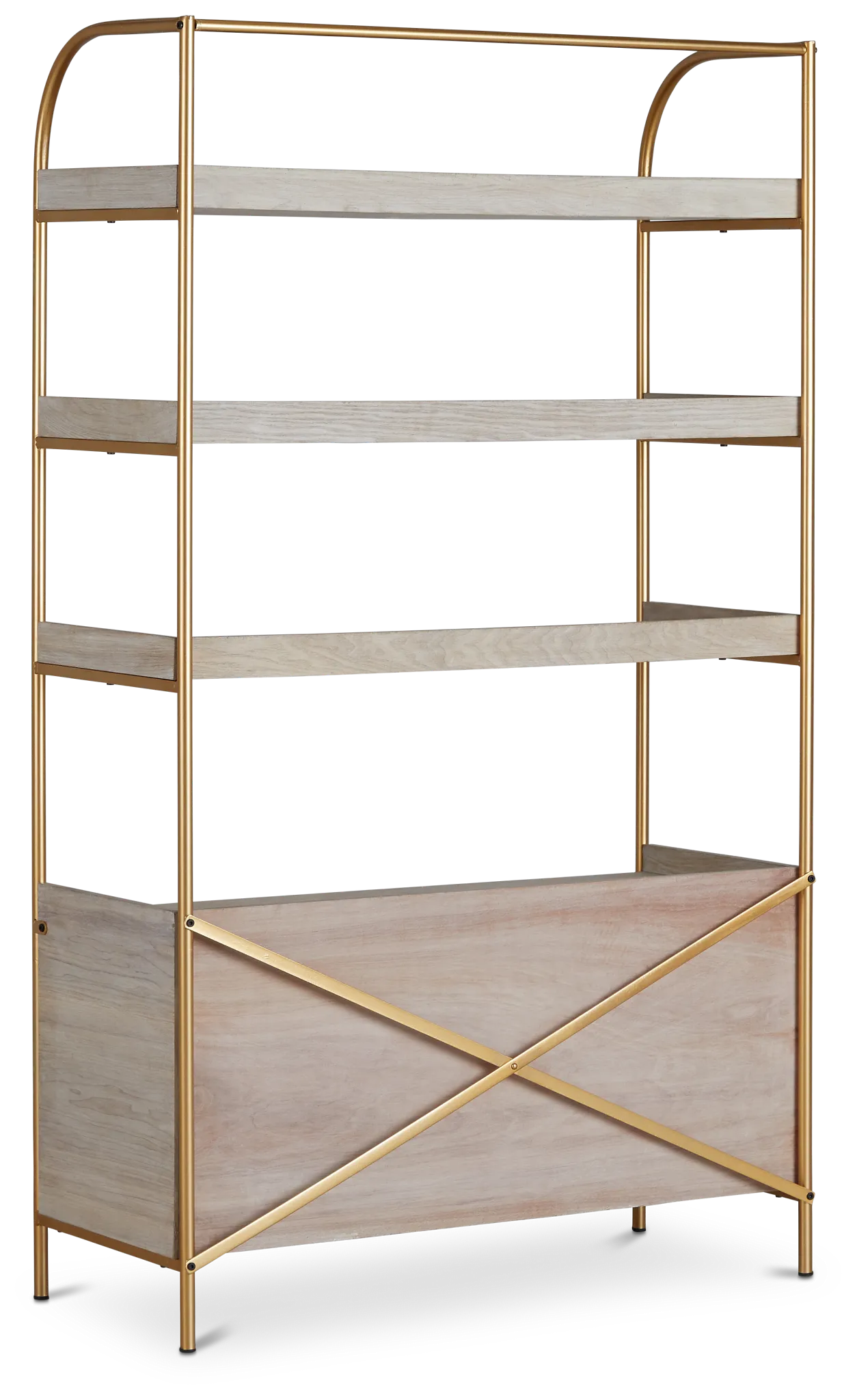 Cane Gold Bookcase