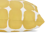 Shiba Dot Yellow 18" Indoor/outdoor Accent Pillow