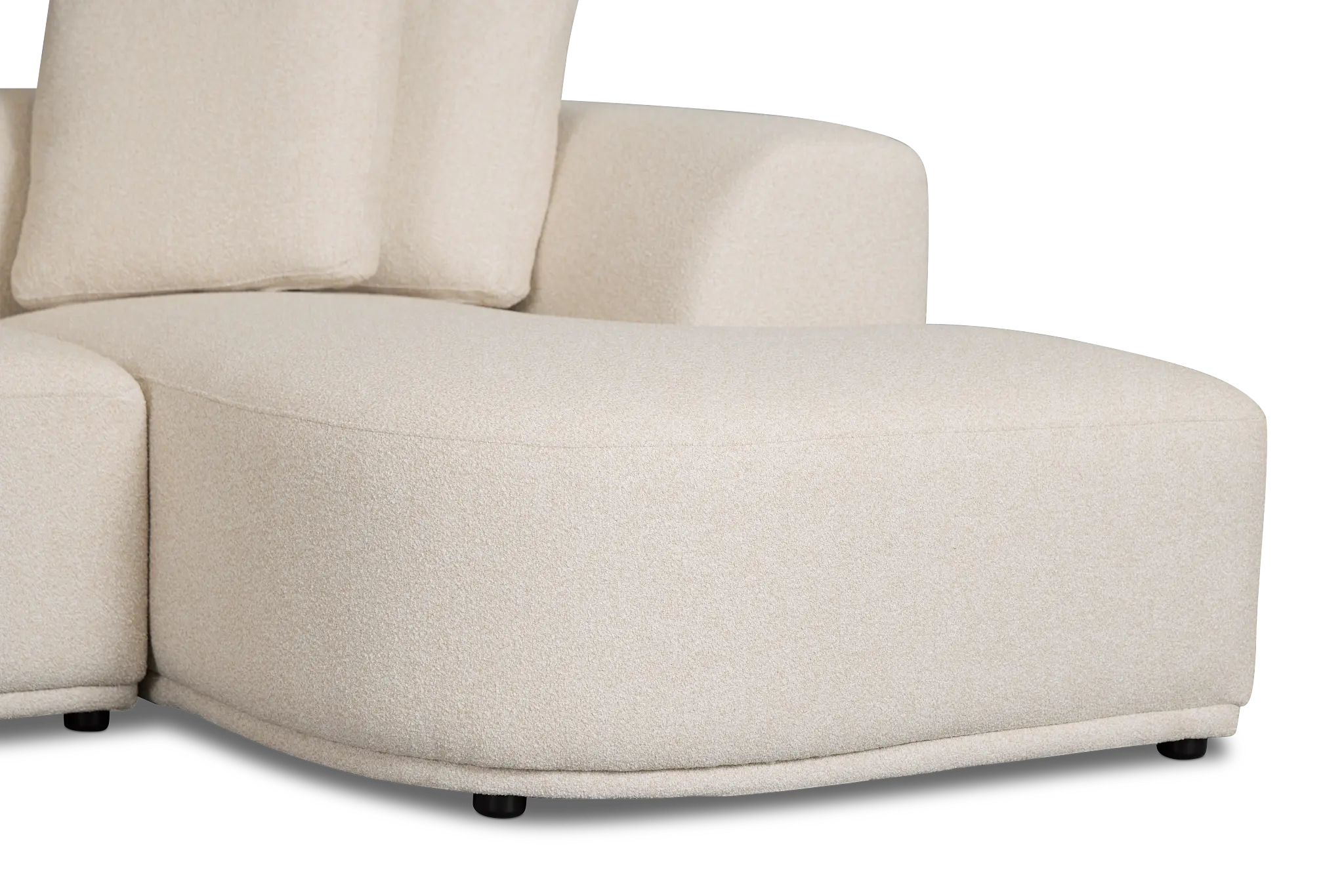 Catalina Beige Fabric Small Right Chaise Sectional Catalina Beige Fabric Small Right Chaise Sectional