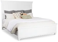 Anton White Panel Bed