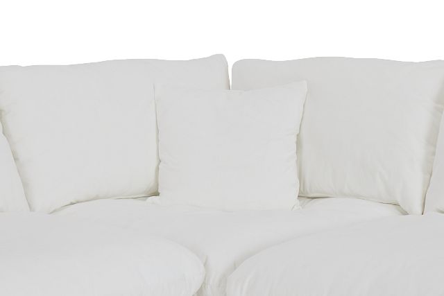 Raegan White Fabric Large Two-arm Sectional (7)