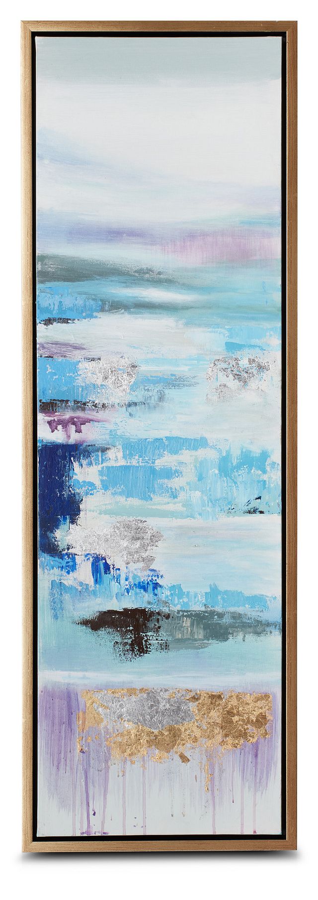 Athena Blue Set Of 3 Framed Canvas Wall Art