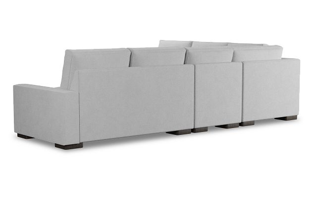 Edgewater Suave White Medium Two-arm Sectional