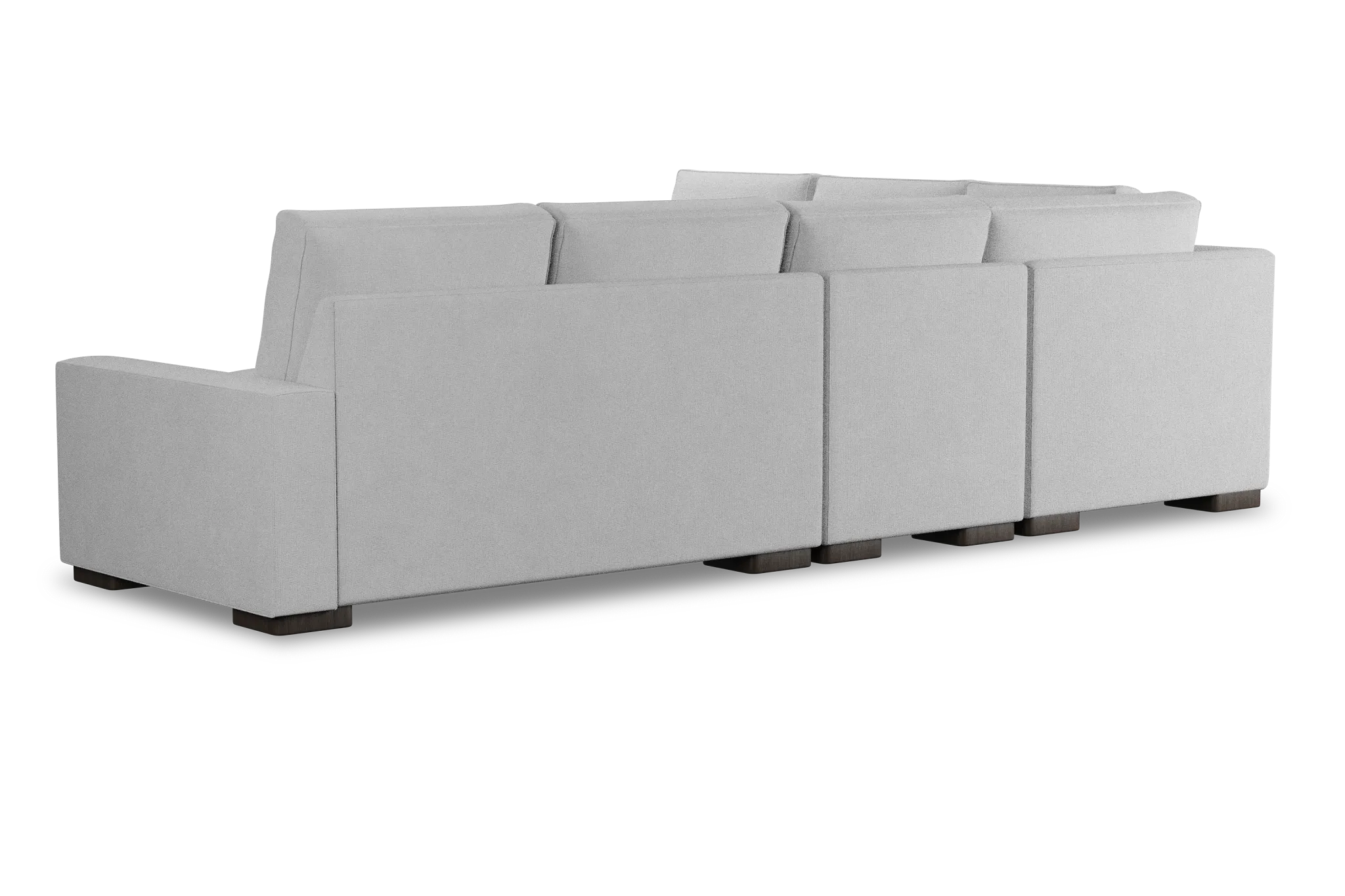 Edgewater Suave White Medium Two-arm Sectional