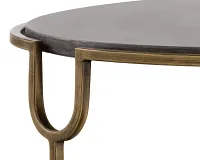 Sonny Gray Oval Coffee Table