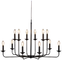 Amalia Black Pendant