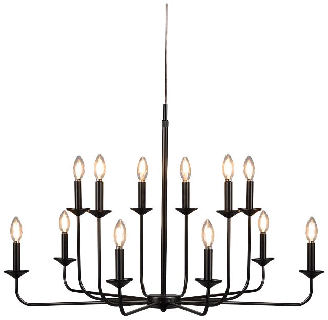 Amalia Black Pendant