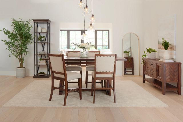 Joplin Dark Tone Extension High Dining Table