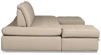 Eden Gray Micro Double Chaise Sleeper Storage Sectional