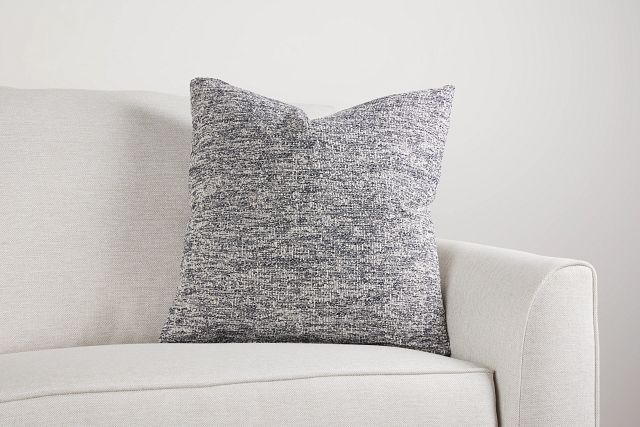 Baxter Dark Gray 22" Accent Pillow