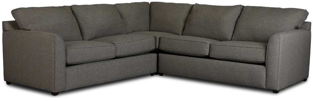 Asheville Brown Cool Mfoam Two-arm Right Memory Foam Sleeper Sectional