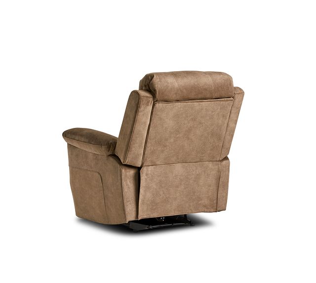 Joey Dark Taupe Micro Power Recliner