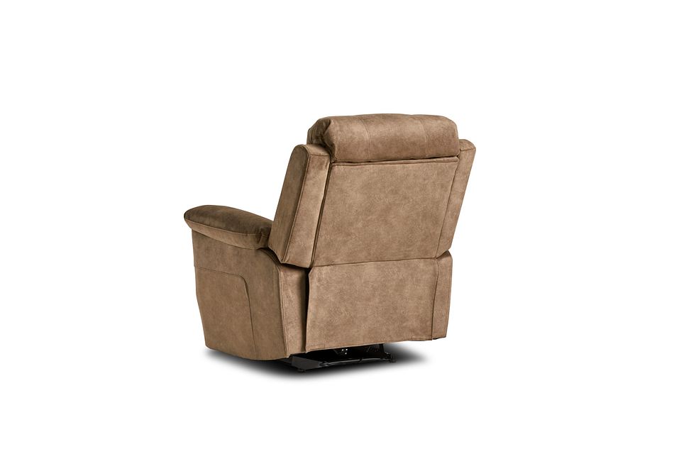 Joey Dark Taupe Micro Power Recliner