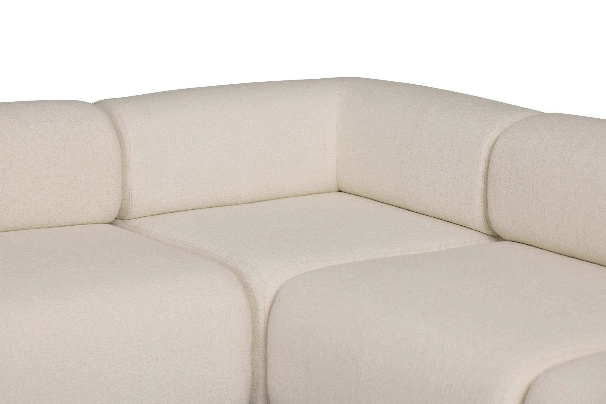 Celeste Light Beige Fabric 8-piece Modular Sectional