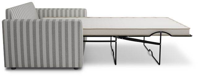 Siesta Sea Lane Dark Gray Fabric Innerspring Sleeper