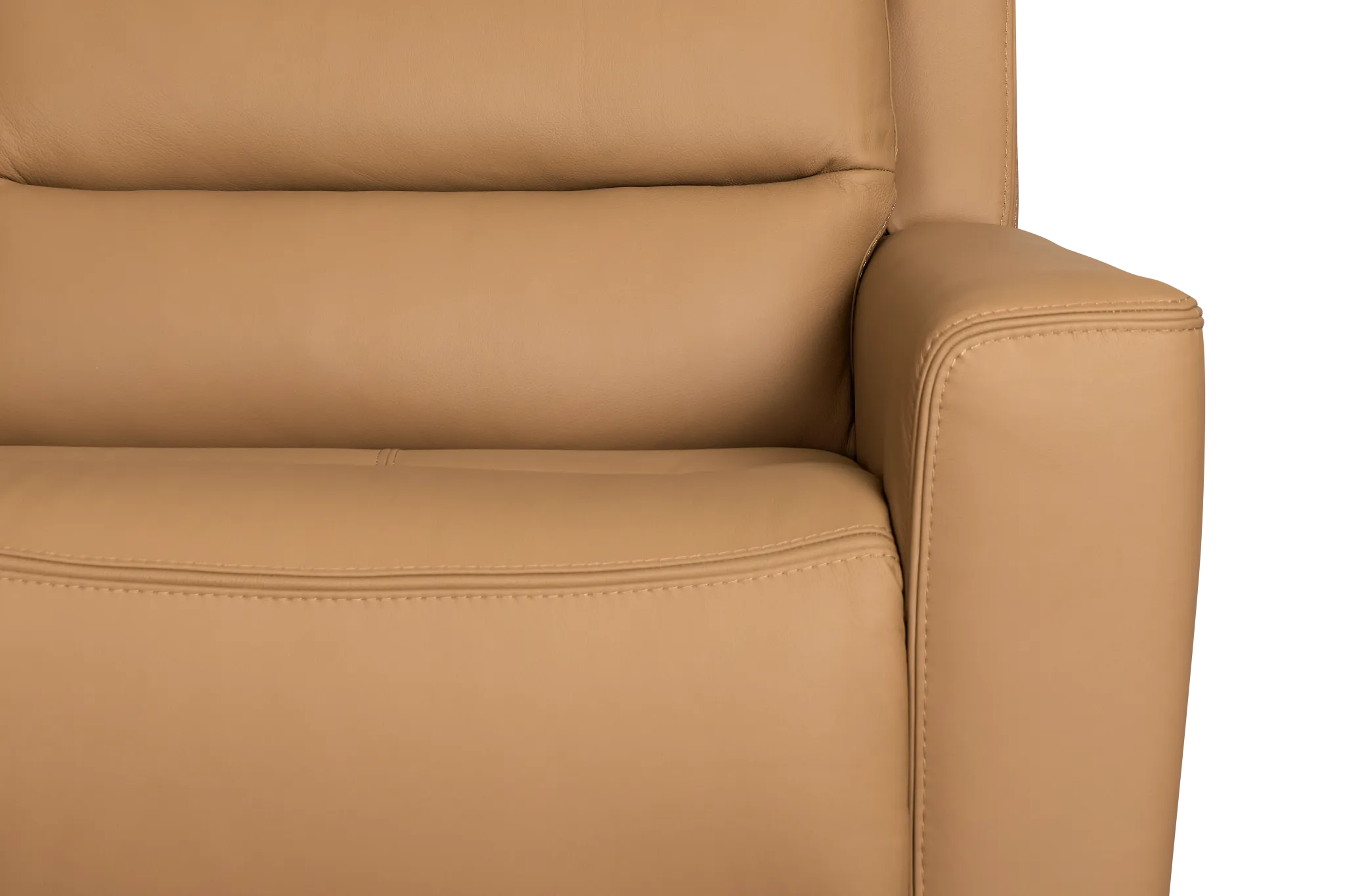 Wilder Brown Leather Small Dual Power Reclining Two-arm Sectional