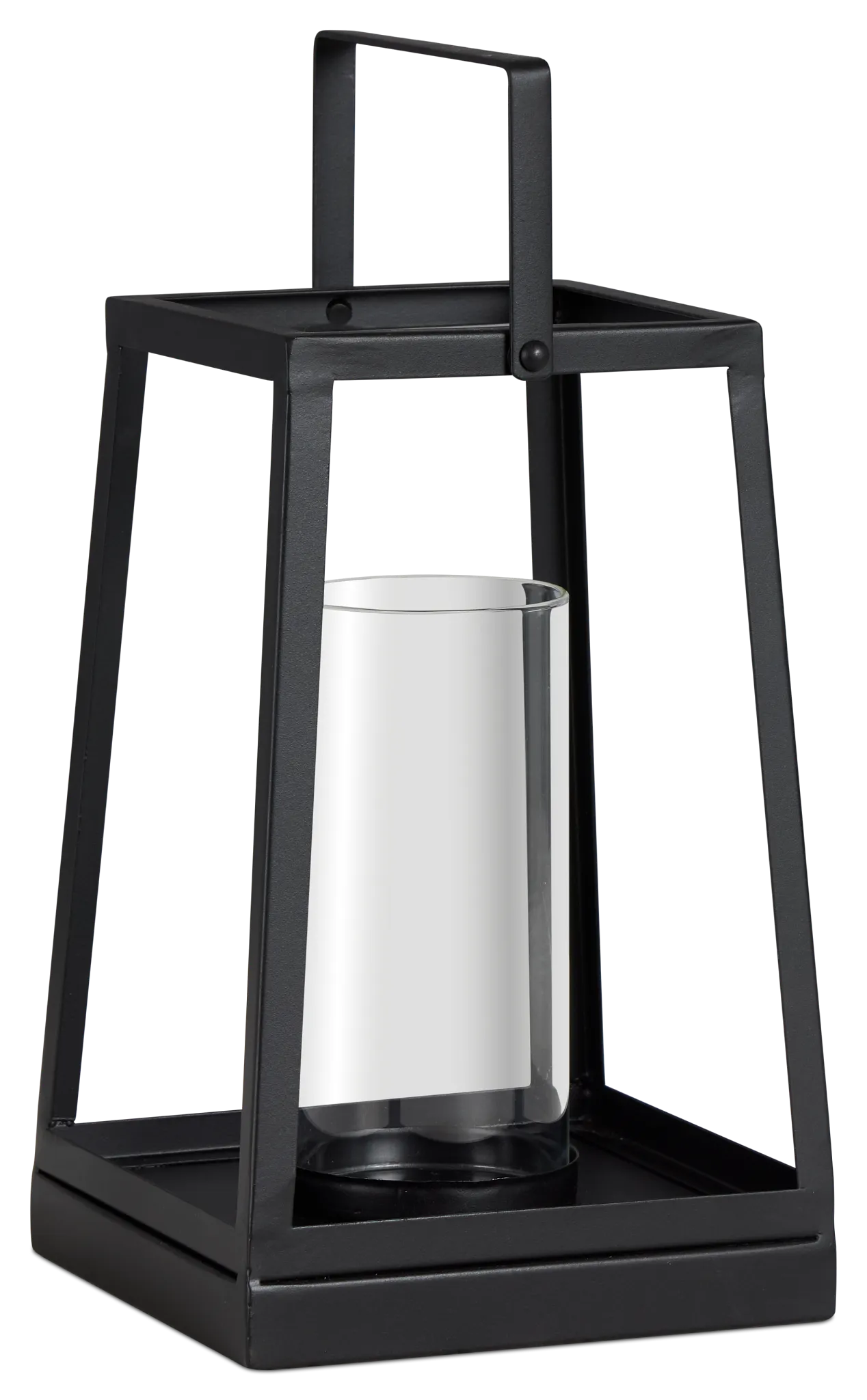Gloria Black Medium Lantern