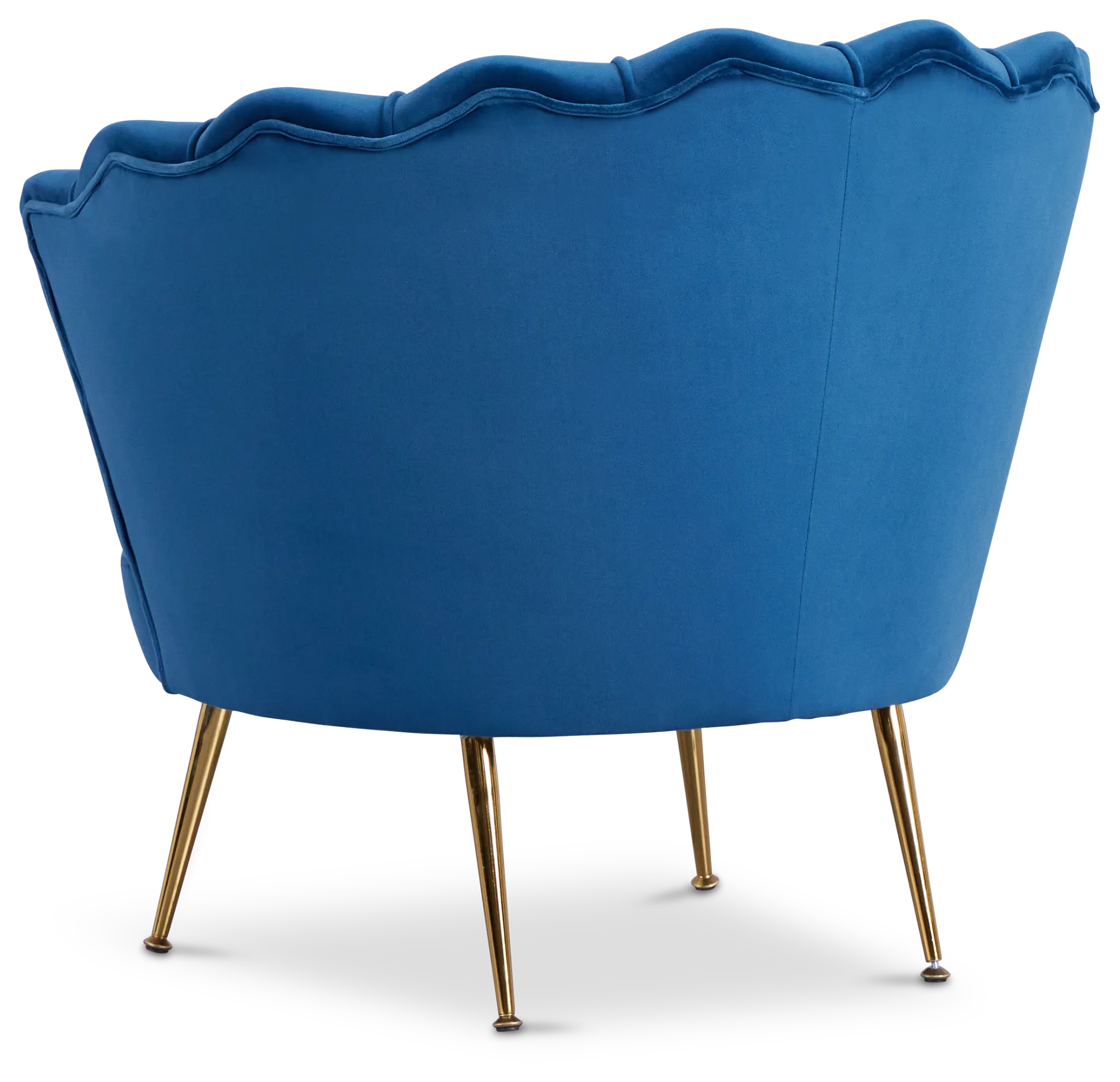Lily Dark Blue Velvet Accent Chair