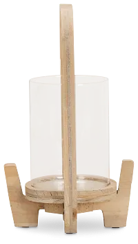 Lenora Beige Small Candle Holder