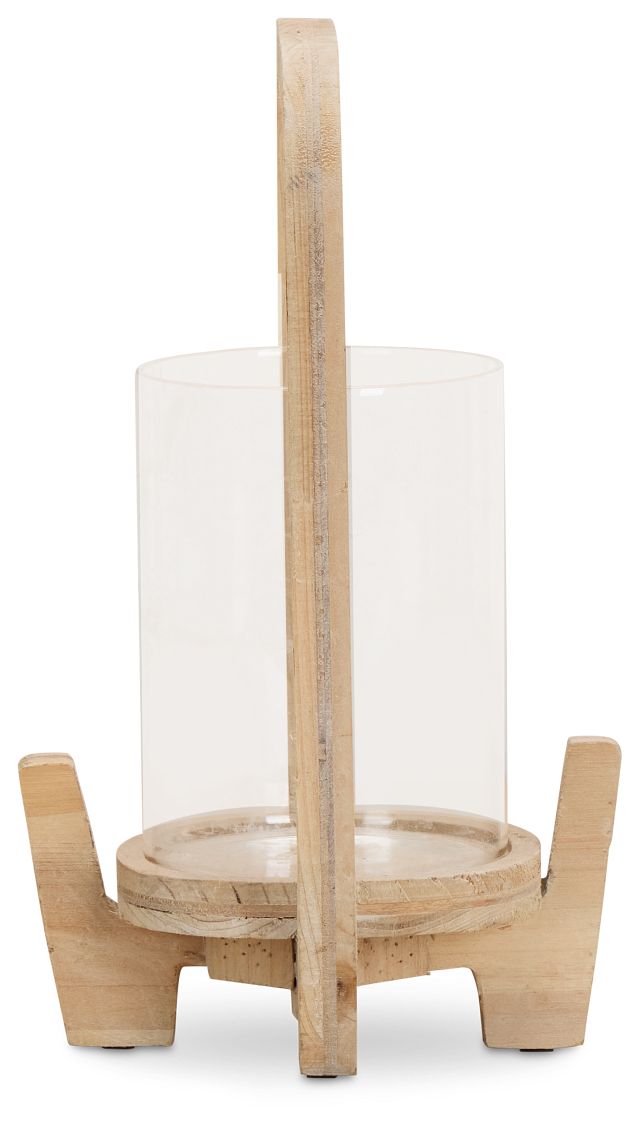 Lenora Beige Small Candle Holder