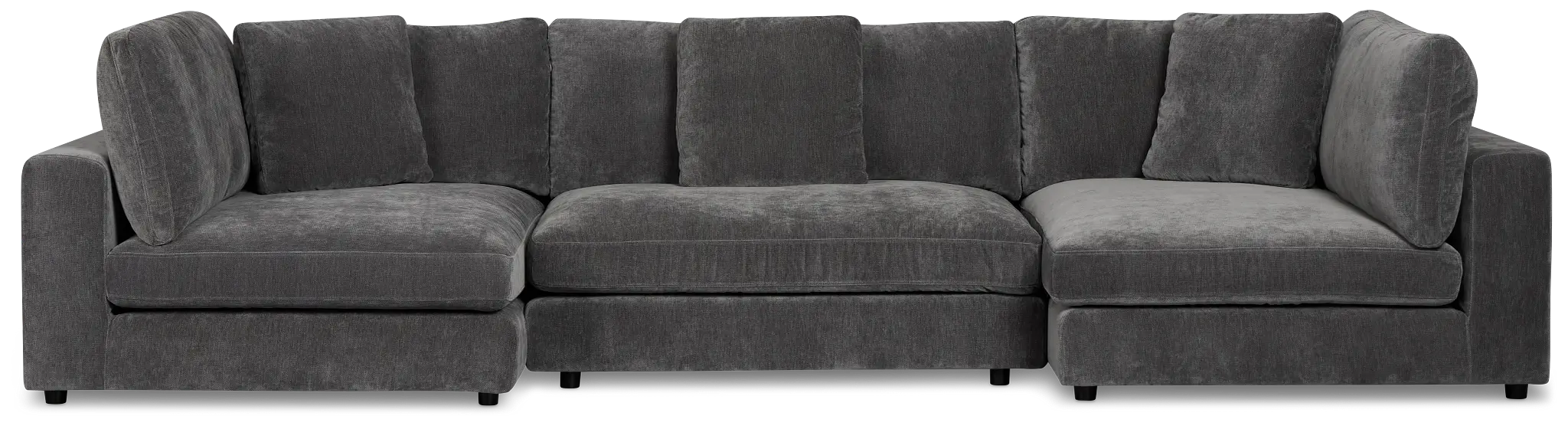 Lounge Dark Gray Fabric Double Chaise Sectional Lounge Dark Gray Fabric Double Chaise Sectional