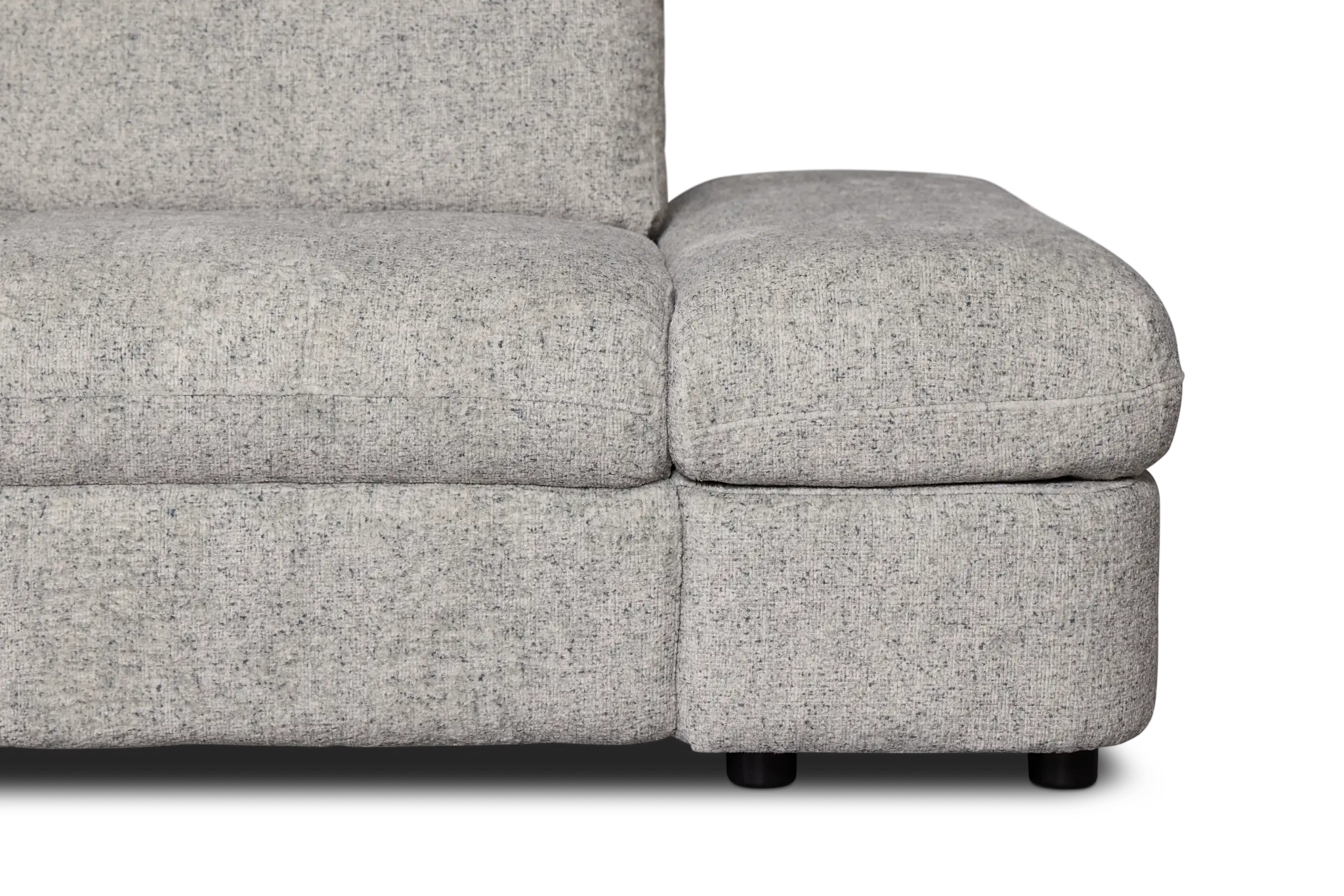 Mila Gray Fabric 3-piece Modular Power Sofa Mila Gray Fabric 3-piece Modular Power Sofa