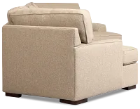 Sinclair Brown Fabric Dual Cuddler Sectional